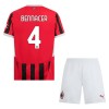 Camisola + Calções AC Milan Bennacer 4 Criança Equipamento 1ª 24/25